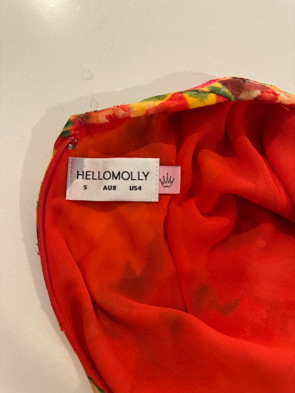 Hello Molly Floral Slip Maxi Dress in Pink, Orange, Green - Picture 6 of 6